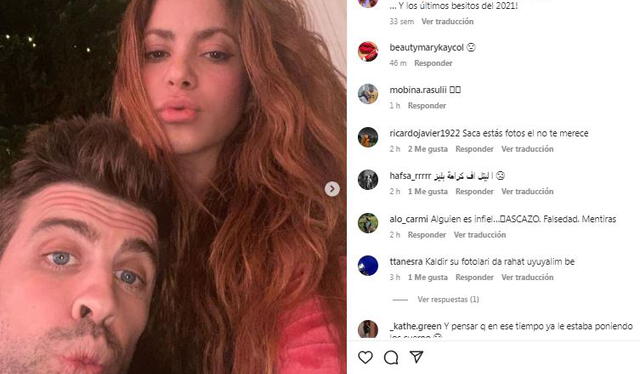 La colombiana aún mantiene las fotografías junto a Gerard Piqué. Foto: captura de Instagram/Shakira