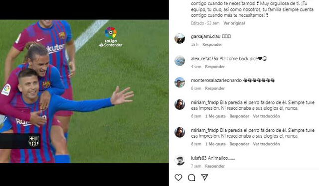 Publicaciones que Shakira le dedicó al progenitor de sus retoñoss. Foto: captura de Instagram/Shakira