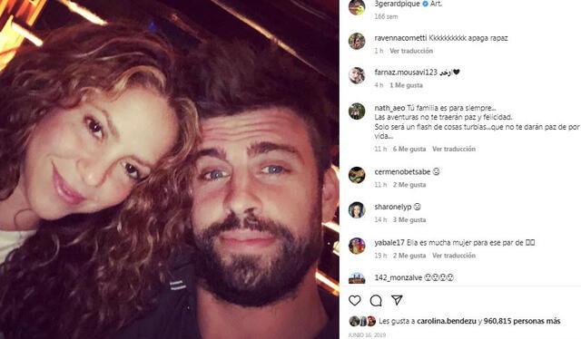 Piqué aún conserva sus imágenes con Shakira. Foto: captura de Instagram/Gerard Piqué