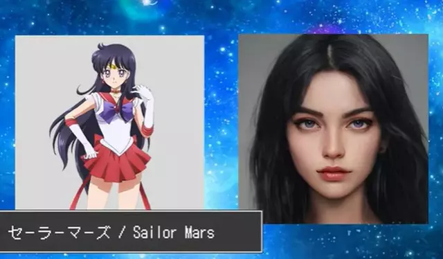 Sailor Mars. Foto: captura de Youtube/Create with AI