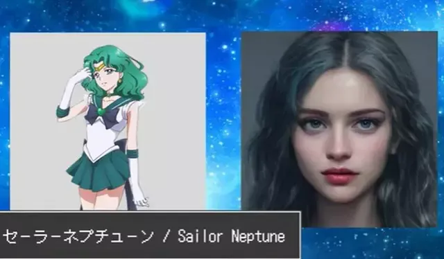 Sailor Neptune . Foto: captura de Youtube/Create with AI