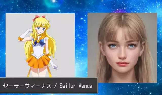 Sailor Venus. Foto: captura de Youtube/Create with AI