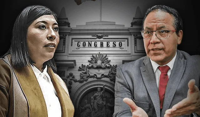 Betssy Chávez y Roberto Sánchez podrían ser suspendidos de sus funciones como congresistas de la República. Foto: composición LR   