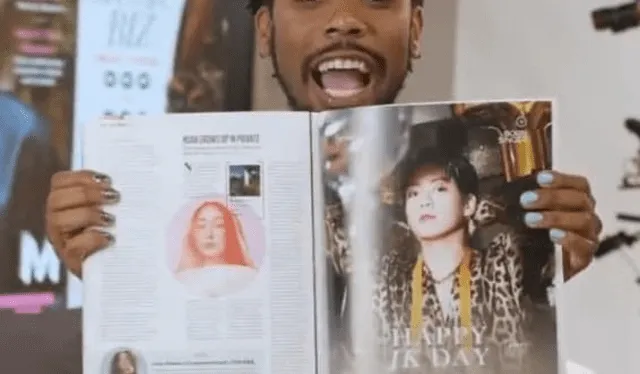 Vistazo al anuncio para Jungkook en edición especial de Rolling Stone. Foto: Twitter