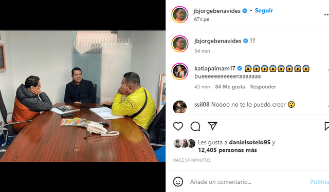 Jorge Benavides y Carlos Álvarez se reúnen con Ney Guerrero. Foto: captura de Instagram/@jbjorgebenavides