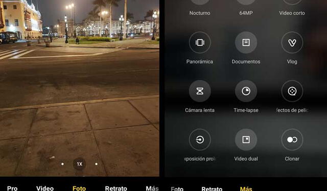 App de cámara del POCO F4. Foto: captura LR