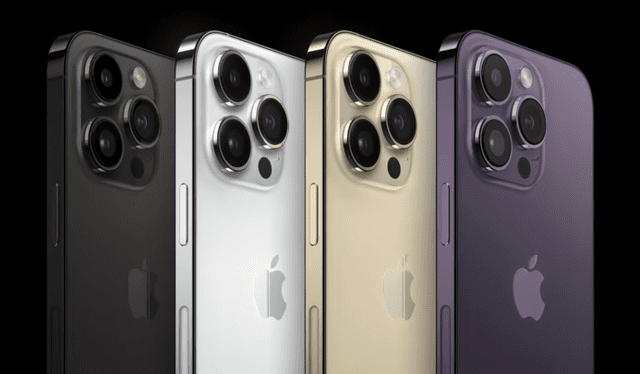 Colores iPhone 14 Pro y iPhone 14 Pro Max. Foto: Apple