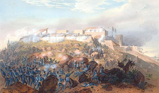 En la Batalla de Chapultepec, los soldados mexicanos trataron de defender el castillo del mismo nombre de los invasores estadounidenses. Foto: dominio público