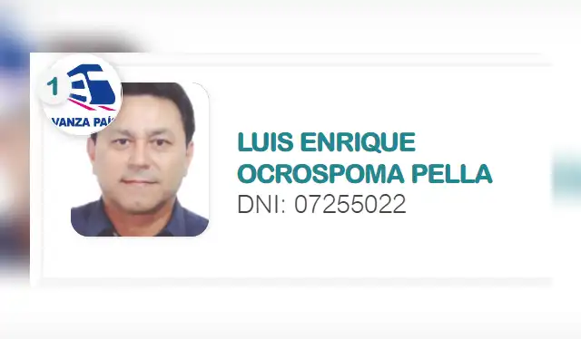 Enrique Ocrospoma, candidato por Avanza País. Foto: JNE Enrique Ocrospoma, candidato por Avanza País. Foto: JNE