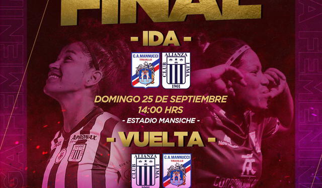 Alianza Lima y Carlos Mannucci jugarán por el título. Foto: Liga Femenina Pluspetrol