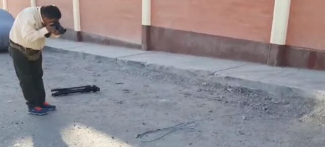 Moquegua. Sogas que abandonaron en la calle los reclusos en su huida. Foto: captura video Radio Uno