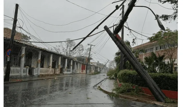 Foto disponible en Granma sobre el paso del huracán Ian. Foto: captura LR/Granma.