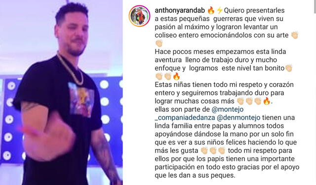 Anthony Aranda trabaja como coreógrafo en la Compañía de Danza Montejo. Foto: captura Instagram