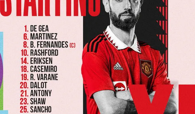 Alinaeciones confirmadas. Foto: Manchester United