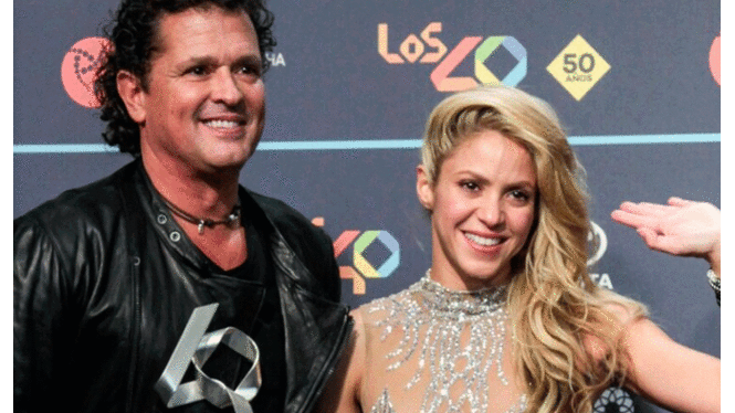  Carlos Vives y Shakira comenzaron su amistad tras grabar el tema "La bicicleta". Foto: People    