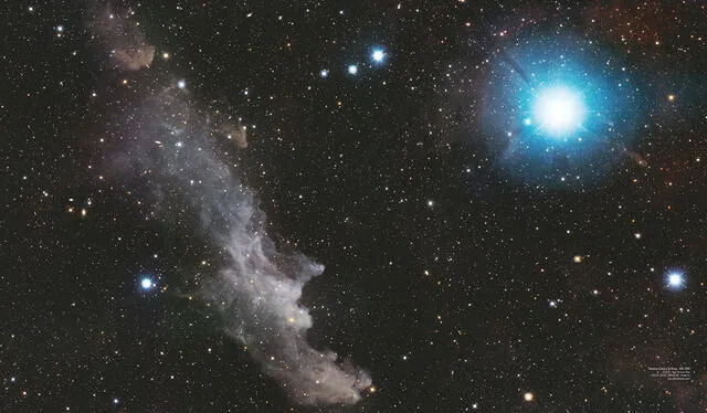 Nebulosa 'Cabeza de Bruja' tomada desde Santiago de Tuna. Foto: Guillermo Spears