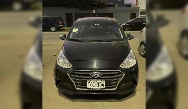 Dos de los delincuentes cayeron a cargo del automóvil con placa de rodaje T6I-154. Foto: PNP Dos de los delincuentes cayeron a cargo del automóvil con placa de rodaje T6I-154. Foto: PNP