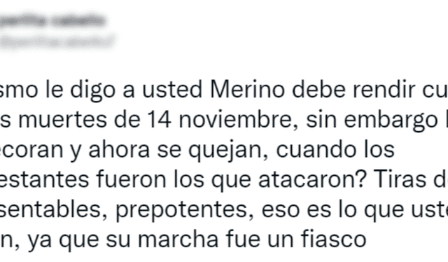 Jorge Montoya criticó al Mininter por represión y en redes le recuerdan que blindó a Manuel Merino. Foto: Twitter.