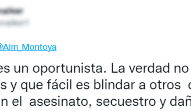 Jorge Montoya criticó al Mininter por represión y en redes le recuerdan que blindó a Manuel Merino. Foto: Twitter.