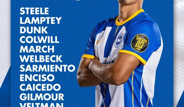 Alineación confirmada Brighton