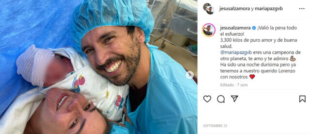 Jesús Alzamora y María Paz son padres de Vicente y Lorenzo Alzamora. Foto: Instagram/ Jesús Alzamora