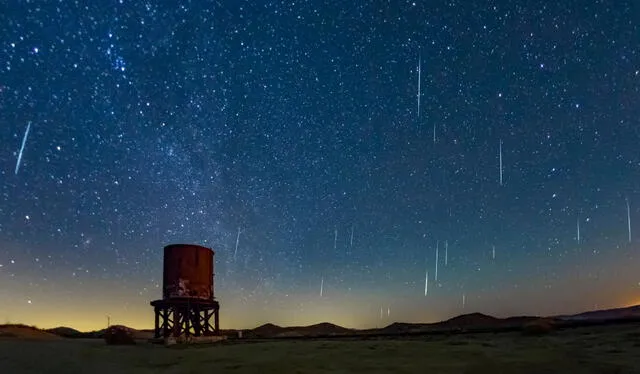 Las lluvias de estrellas se ven solo en cielos despejados y sin contaminación lumínica. Foto: AFP   