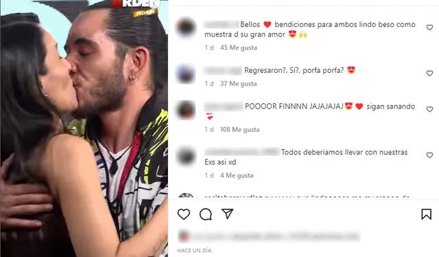 Christopher Gianotti recibió sorpresa de la madre de sus dos hijas en su show. Foto: Instagram/ Úrsula Boza.