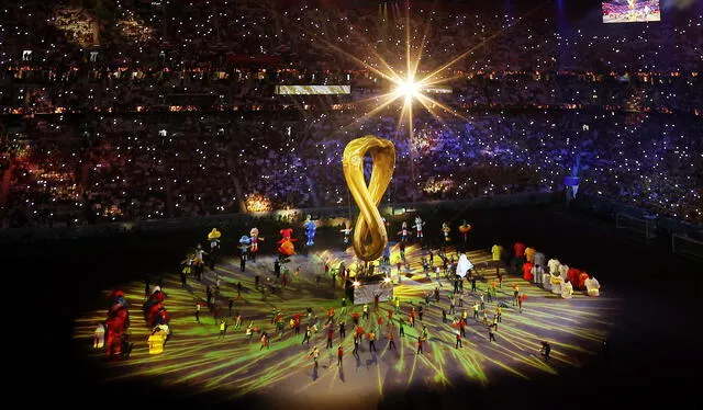 Así inició la ceremonia del Mundial Qatar 2022. Foto: @fifaworldcup:es/Twitter