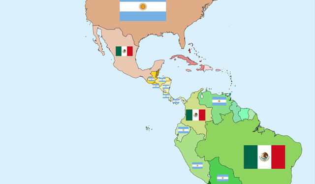 Mexicanos señalan que su nación tiene "todo el apoyo del continente para ganarle a Argentina. Foto: captura de Twitter