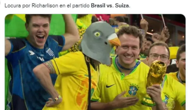 Mira los mejores memes del encuentro entre Brasil y Suiza. Foto: Twitter