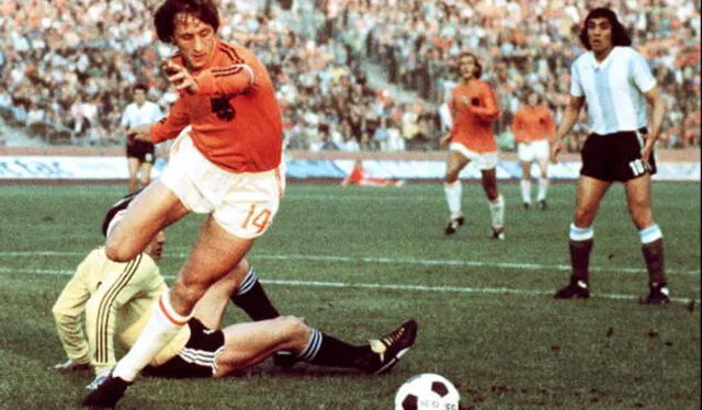 La famosa 'naranja mecánica' y selección de fútbol de Países Bajos era referida como simplemente Holanda. Foto: Prensa Fútbol