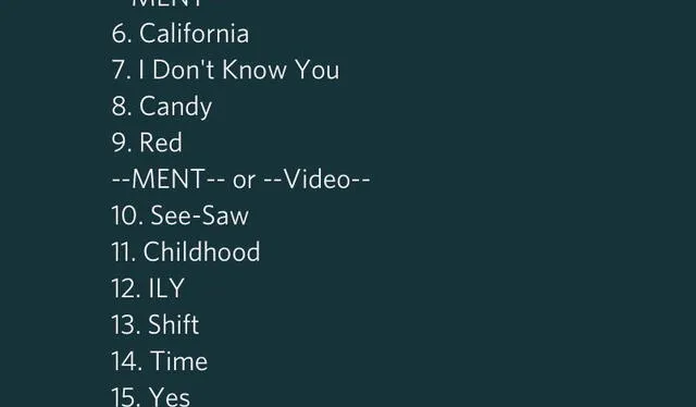 Setlist de la gira "Heal together" de The Rose. Foto: The Rose/Discord