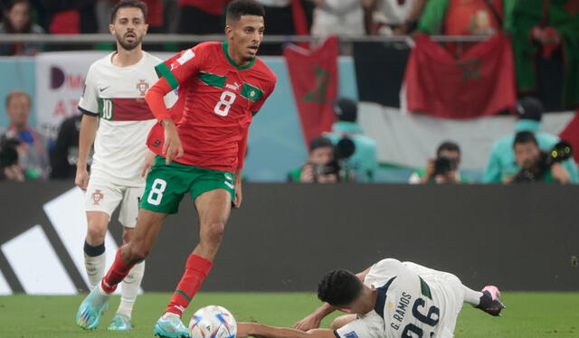 Ounahi se jugó un partidazo ante Portugal. Foto: EFE
