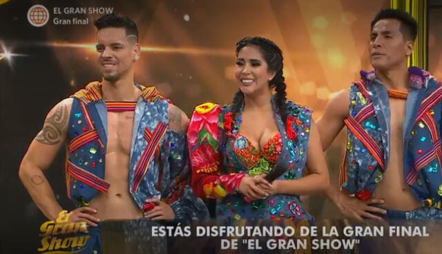 Melissa Paredes y Anthony Aranda se presentan. Foto: captura América TV