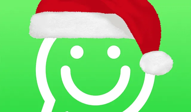 Hay muchos diseños de WhatsApp navideño. Foto: captura