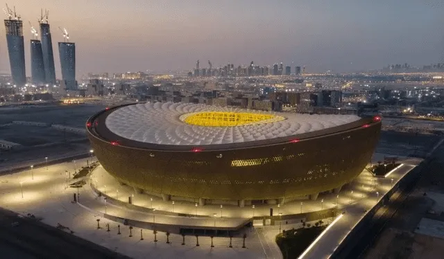El Estadio Lusail será el escenario que albergará la final de la Copa del Mundo Qatar 2022. Foto: TyC Sport