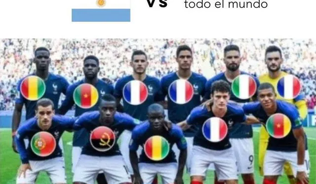Meme Argentina vs Francia. Foto: Twitter