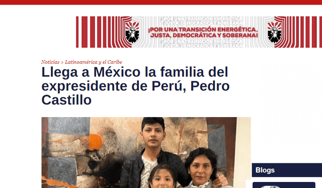 Así informa la prensa internacional sobre la reciente llegada de la ex primera dama y sus hijos a México. Foto: TelesurTV