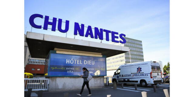 El hombre fue atendido en el Hospital Universitario de Nantes. Foto: Loic VENANCE/AFP