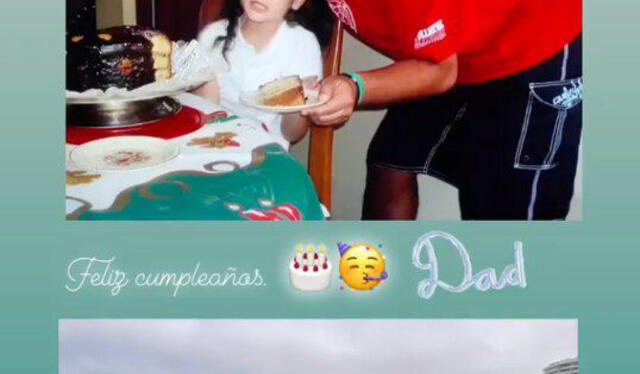  La hija de Melissa Loza, Flavia Ramos compartió tiernas fotografías donde se luce con Roberto Martinez. Foto: Captura/ Instagram.   