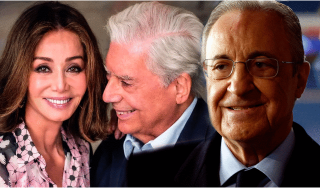 Mario Vargas Llosa habría sentido celos de la cercanía entre Isabel Preysler y Florentino Pérez. Foto: composición LR/¡Hola!/Routers