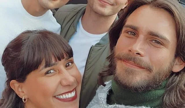 Andrés Vílchez, Stefano Meier, Patricia Barreto y Carlos Thornton juntos en una fotografía. Foto: Instagram/Patricia Barreto<br><br>    