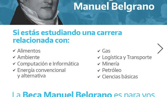 En total, 9 áreas podrán ser estudiadas por los concursantes a las Becas Manuel Belgrano. Foto: Universidad del Chubut