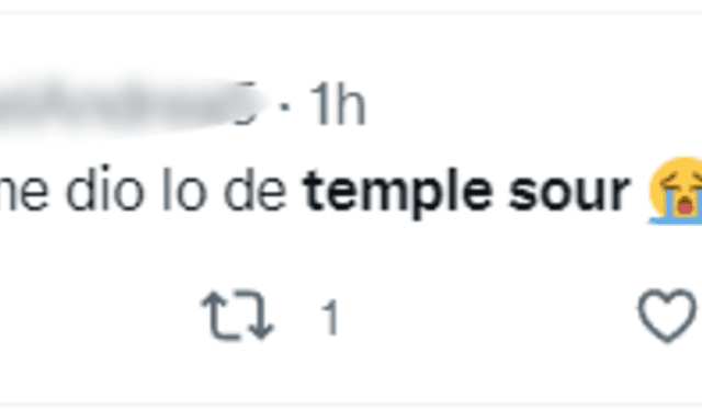 La reacción de los usuarios de redes sociales a la separación de Temple Sour. Foto: Twitter