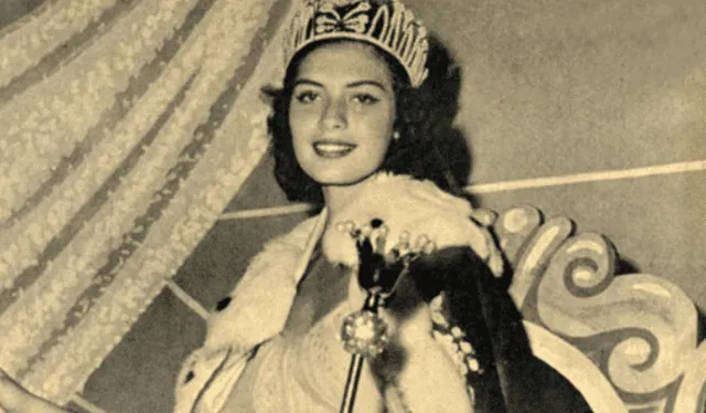 Gladys Zender como Miss Universo. Foto: archivo   