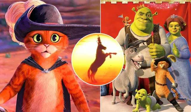 "El gato con botas 2" hizo una referencia a Shrek. Foto: composición LR/ DreamWorks   