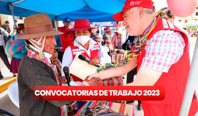 Convocatorias de trabajo 2023: postula a estas oportunidades de empleo en Pensión 65 del Midis. Foto: composición LR/Pensión 65 Convocatorias de trabajo 2023: postula a estas oportunidades de empleo en Pensión 65 del Midis. Foto: composición LR/Pensión 65