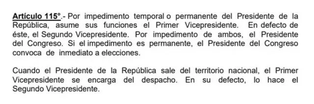 Si renuncia Boluarte, su sucesor llama a elecciones.   