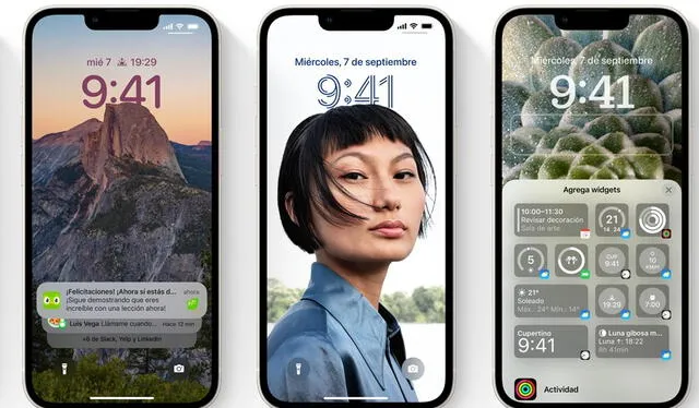 Diseño de pantalla de la actualización iOS 16.3: Foto: Apple   