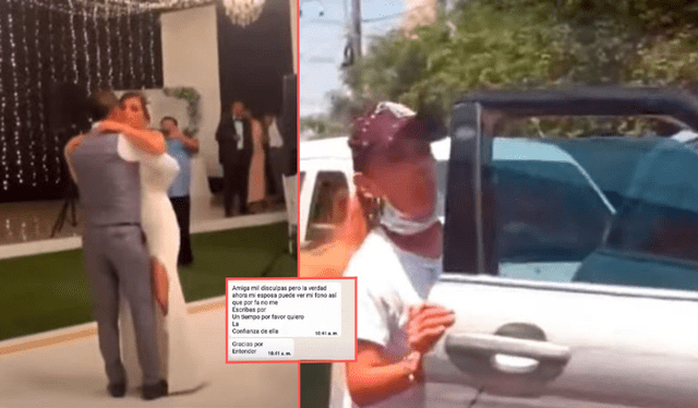 Roberto 'Chorri' Palacios recoge a su 'saliente en Surquillo, en la misma camioneta que su esposa Karla Quintana se trasladó días después a su boda.   